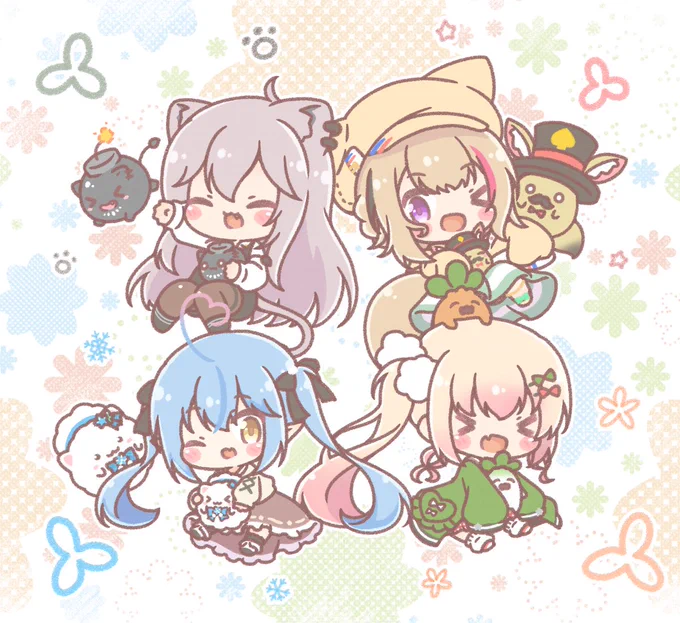 ラミィちゃん中心にいろいろ❄
#今月描いた絵を晒そう 
