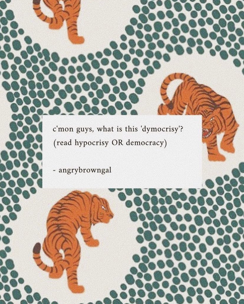 angrybrowngal's tweet photo. wHaT iS tHiS bEhAviOuR gUyS?
-(illustration by @sarapaolettidesign)
.
.
.
#jamiaprotest #indiarejectsnrc #solidaritywithjamia #fascism #democracydiesindarkness #democracyisdead #modia #getwellsoonmodia #jnubleeds #jnuattacked #jnusos #jnuprotest #indiaagainstcaa #indiarejectscaa https://t.co/XOc3LTGtKl