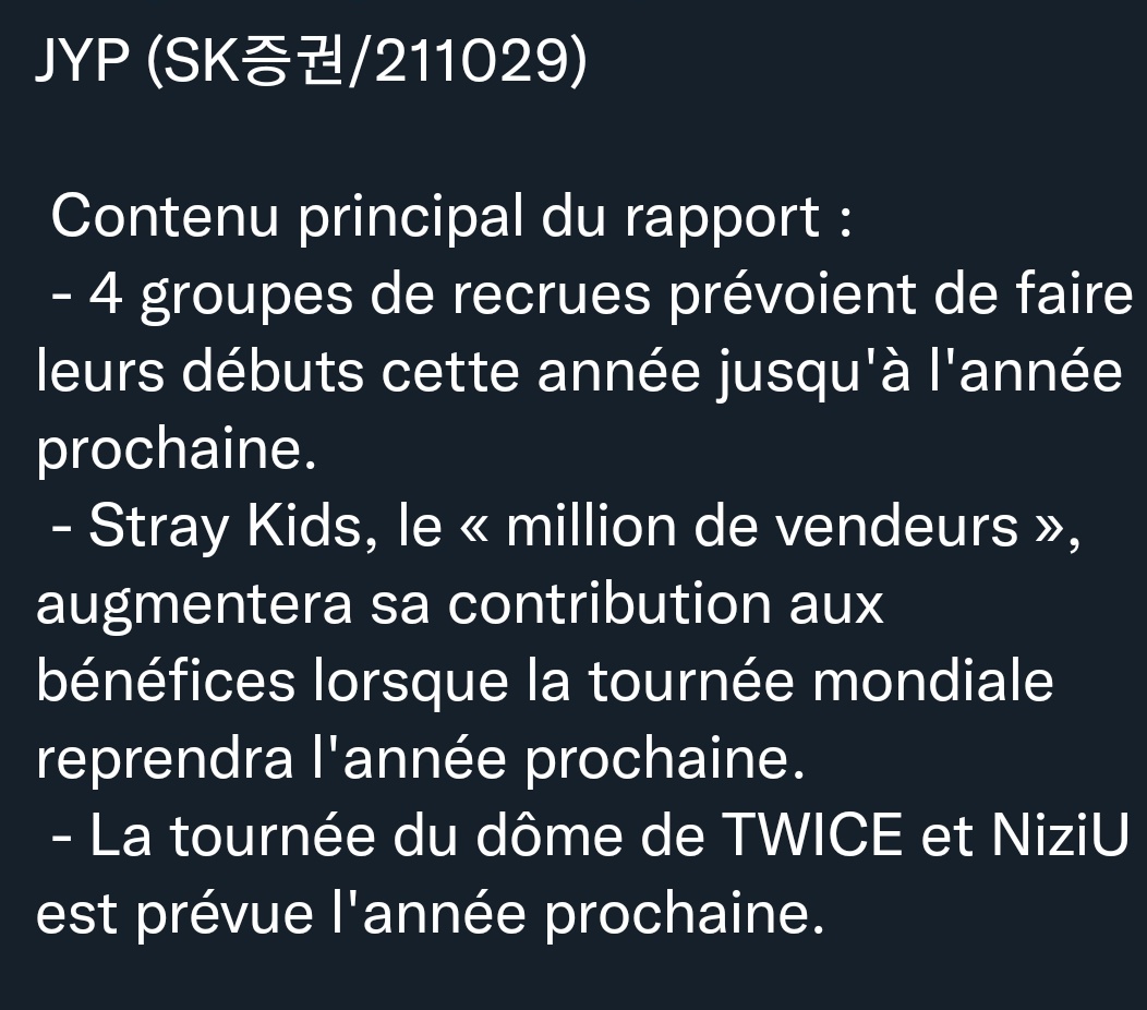 Y1JISUNG's tweet photo. C 'EST CONFIRMÉ DE JYP QUE SKZ FERONS LEUR TOURNÉE MONDIAL EN 2022 PTN !! PRÉPAREZ-VOUS À ÉCONOMISER https://t.co/dmJ1fbifkn