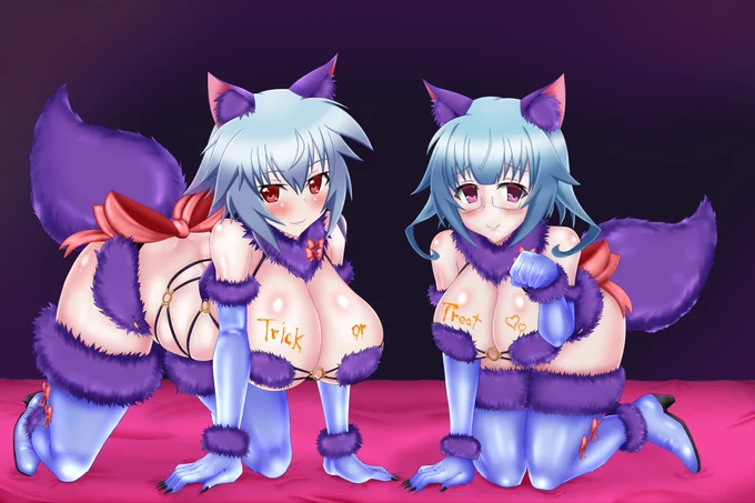 ハロウィンなので、去年描いたデンジャラス・ビースト更識姉妹をファンティアに上げました
https://t.co/YTPCevvb6h 