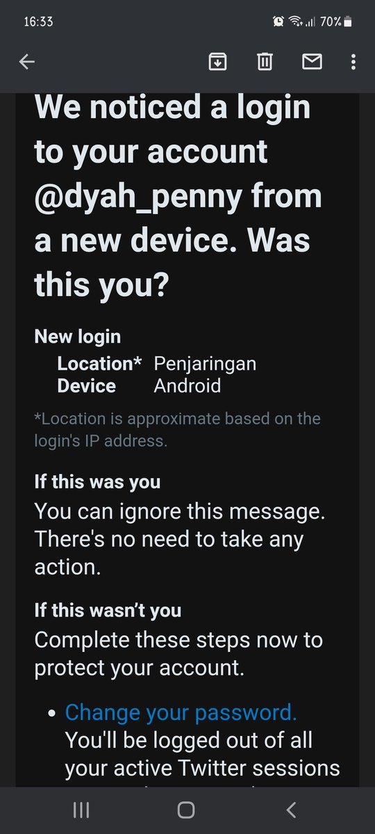 Ada yang coba-coba masuk akun Twitter aku, siapa tuh