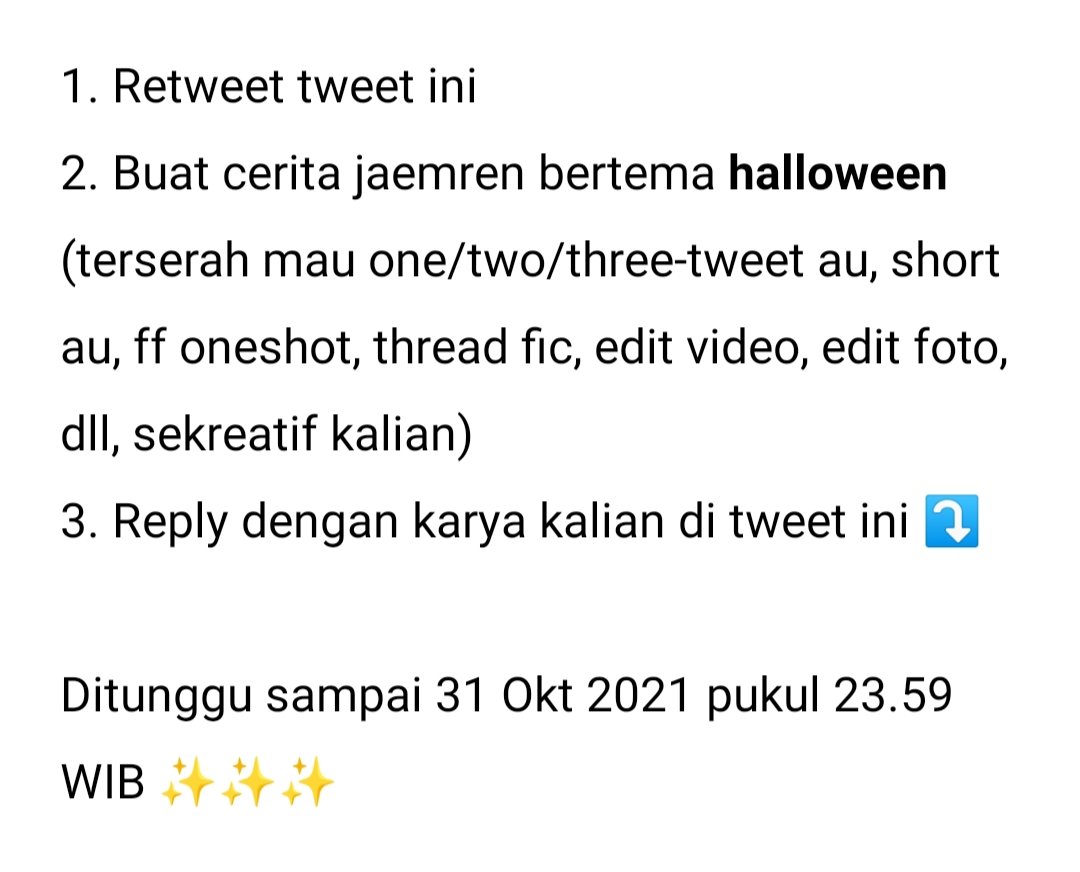 jaemrentalk's tweet photo. ✨ OPEN FOLLBACK ✨

dalam rangka rj selca bareng jm (walau bertiga) dan followers mencapai 13k👻 di saat Halloween 🎃

Syarat tertera di foto: https://t.co/78Y6QKY7mv