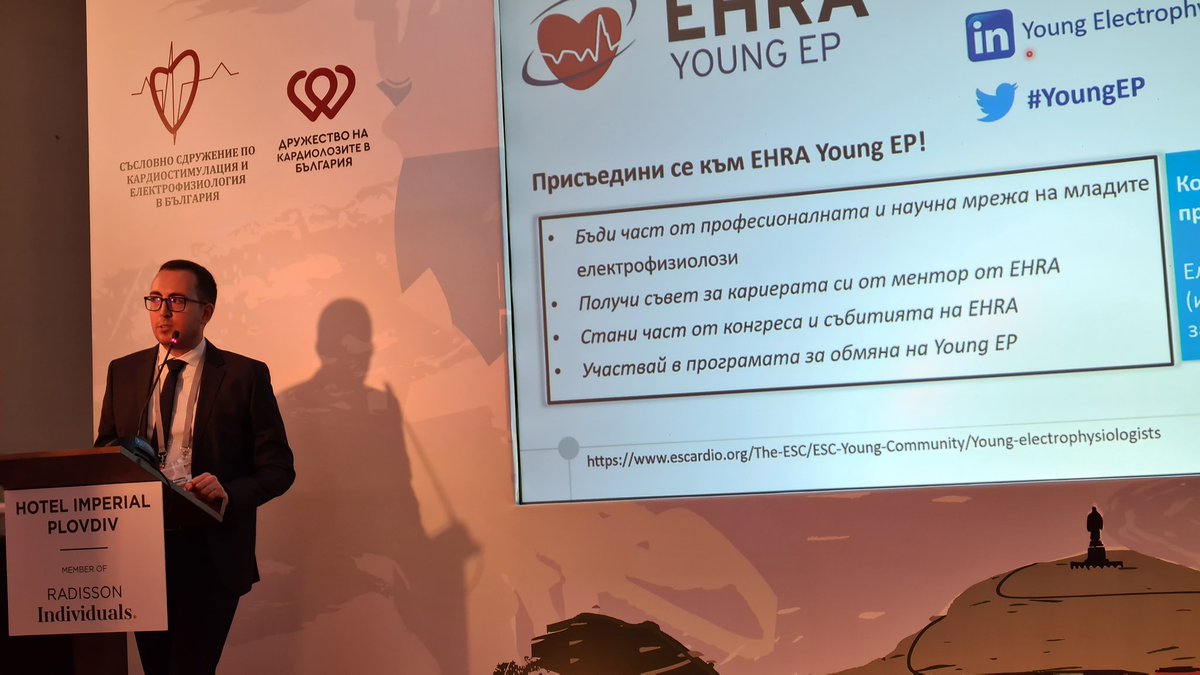 EHRA #YoungEP gainining popularity during VI National Congress on Cardiostimulation and Electrophysiology in Bulgaria
#arrhythmia
