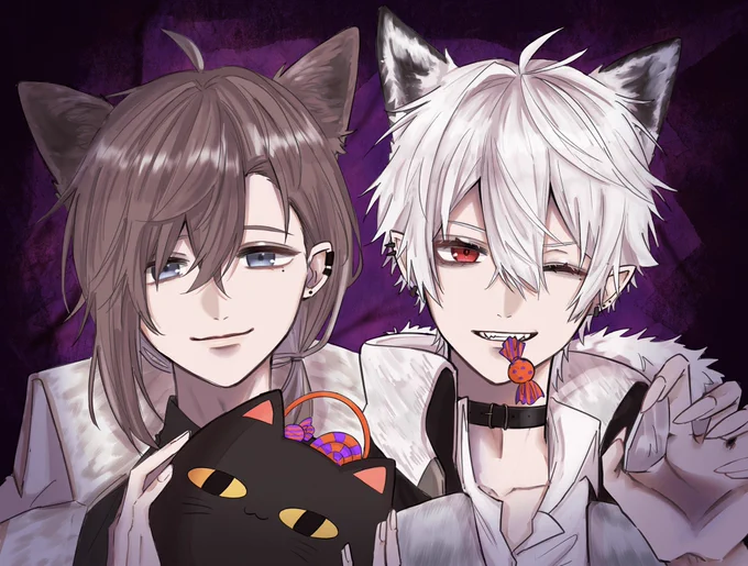 はっぴーはろうぃん🎃
#くろのあとりえ #KuzuArt #かな絵 