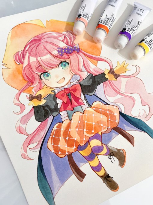 息抜きに描いたハロウィン絵🎃 