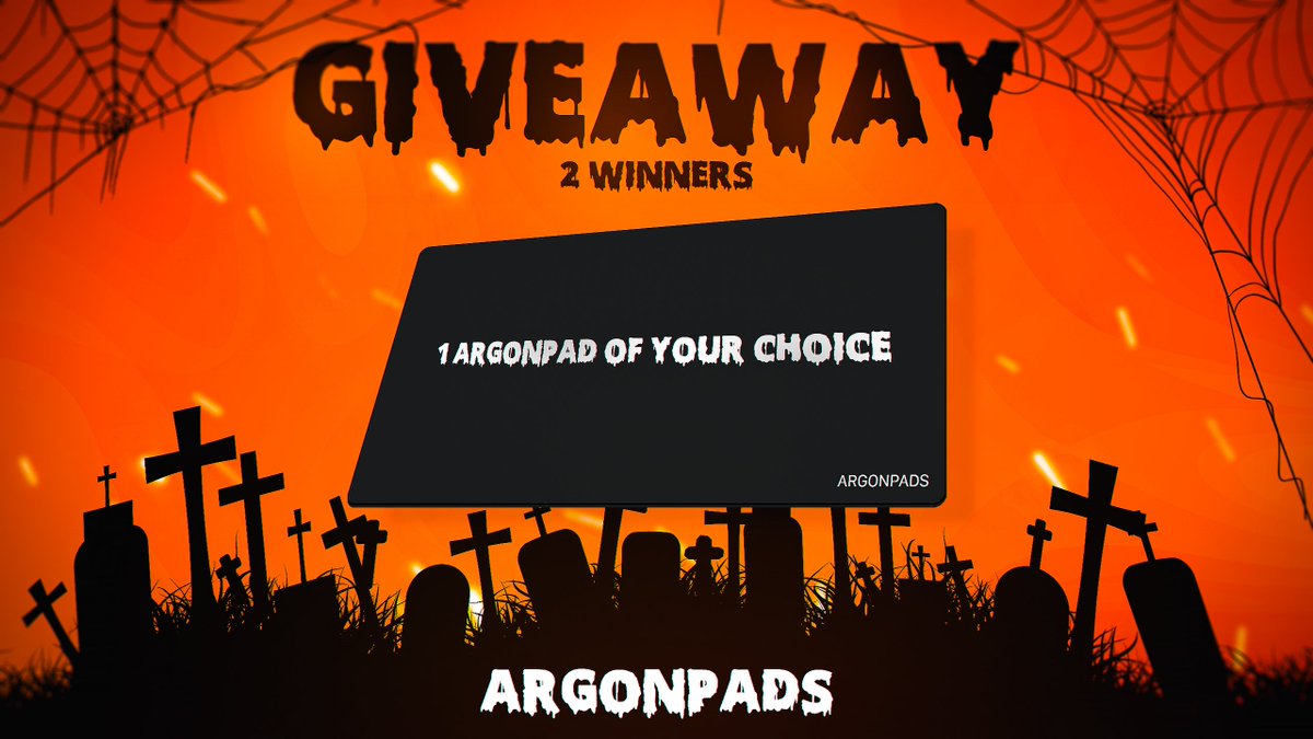 ⚡️ ARGONPADS HALLOWEEN GIVEAWAY 🎃 

We are giving away 2x argonpads for you! 

- Follow <a href="/argonpads/">argonpads</a> 
- Retweet this tweet
- comment #argonpads &amp; tag one friend who needs an argonpad

good luck ends in 72 hours!