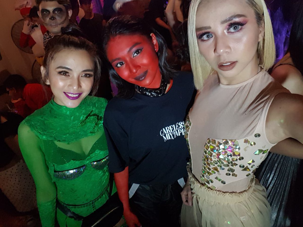 GFORCE_Grace's tweet photo. Happy Birthday Nads @hello_nadine and missing this Halloween Party 👻🎃❤️ #Nadine28thBirthday #NadineLustre @tellemjaye https://t.co/HrMxMnL916