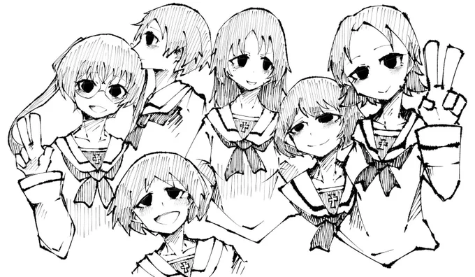 #とにかくワチャーッと集合してる絵を晒す見た人もやるそんなにワチャッとしてないかも 