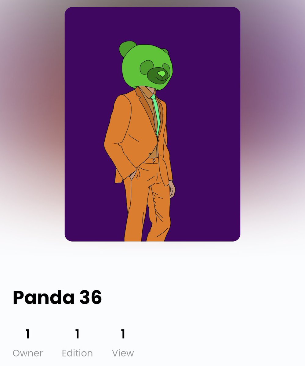 weirdheadznft's tweet photo. Panda 36
1/1
Individually created
Available on @opensea

https://t.co/5DiUwa3I63

#nft #nfts #nftcollector #nftcommunity #nftcollector
#nftcollection #nftcollectibles https://t.co/Myl87FW7JY