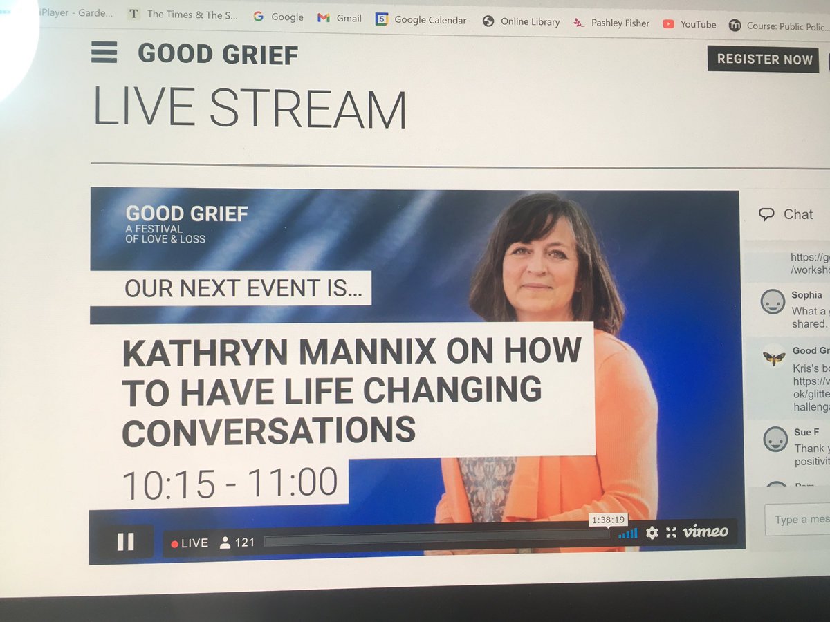 Clair (@dyingwell_uk) on Twitter photo Thanks for all your lovely feedback, so pleased so many people found it helpful.
Dying really is mostly about Living!
Stayed tuned <a href="/drkathrynmannix/">Kathryn Mannix</a> up next!
goodgrieffest.com/live-stream/
<a href="/GoodGriefFest/">Good Grief Festival</a> Thanks for all your lovely feedback, so pleased so many people found it helpful.
Dying really is mostly about Living!
Stayed tuned <a href="/drkathrynmannix/">Kathryn Mannix</a> up next!
goodgrieffest.com/live-stream/
<a href="/GoodGriefFest/">Good Grief Festival</a>