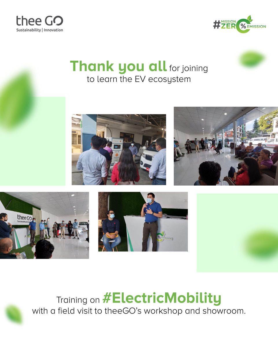 As part of the Onsite Training Organized by Solution Plus on Kathmandu City Training on E-mobility today a field visit was done at theeGo Showroom and Workshop to know more about theeGo activities related to EV's and Charging Infrastructure. 
#theeGo #Emobility #Workshop #NepalEV