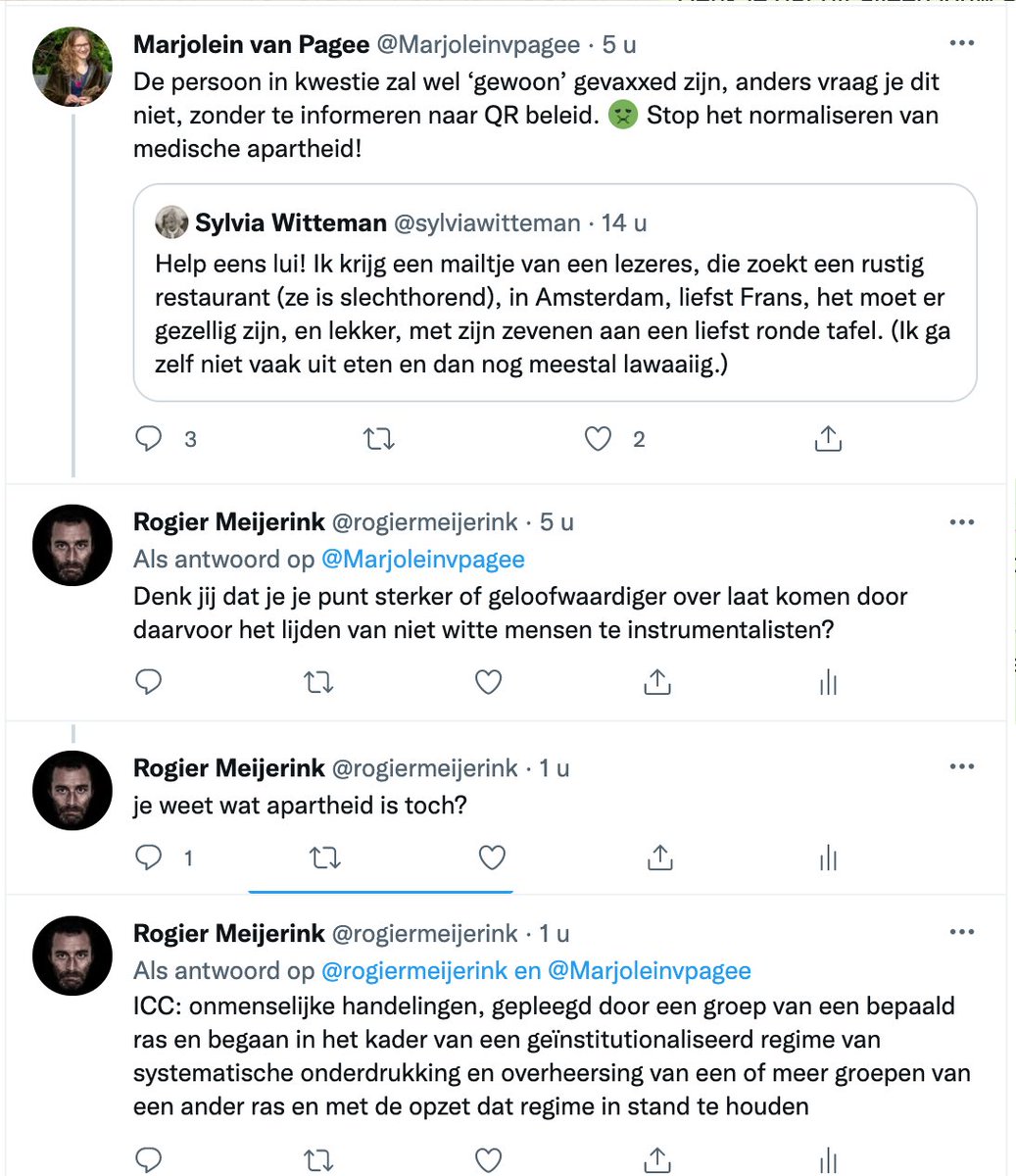 rogiermeijerink's tweet photo. Hoe 'anti-racist @Marjoleinvpagee reageert als ze op haar racisme wordt aangesproken https://t.co/NUWoqd3XAt