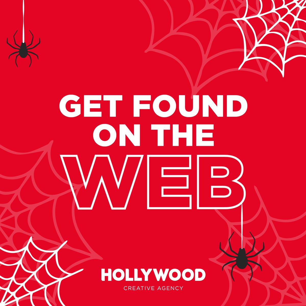 Happy Halloween! 🕸

Get found on the web with Hollywood Agency. Contact us now to discuss Social Media, Websites, SEO &amp; AdWords. 🕷