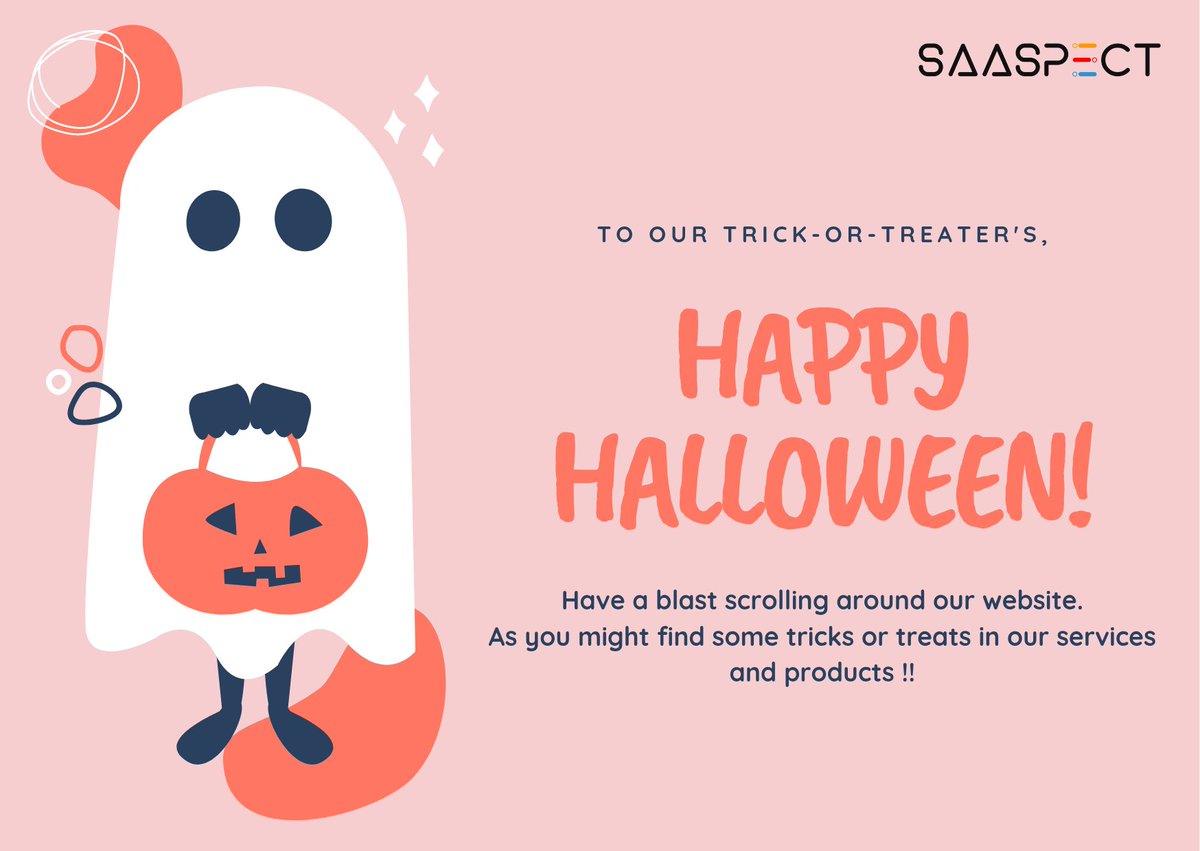 Saaspectofc's tweet photo. Happy Halloween!!

#Halloween #trickortweet2021 #Saaspect #DigitalMarketing #TrendingNow https://t.co/OSPZXidWwH
