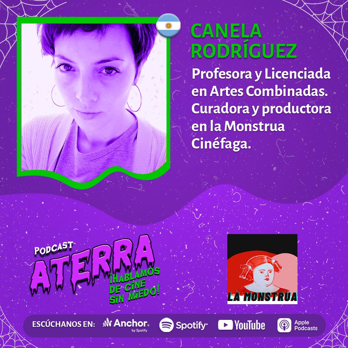 GritaTerror's tweet photo. Las #LatinasFantásticas de la @MonstruaCinefaga son parte de nuestro aquelarre internacional 🧟‍♀️✨🇦🇷 #GRITE #MondoTrasho https://t.co/FqdZ6Xh3zD