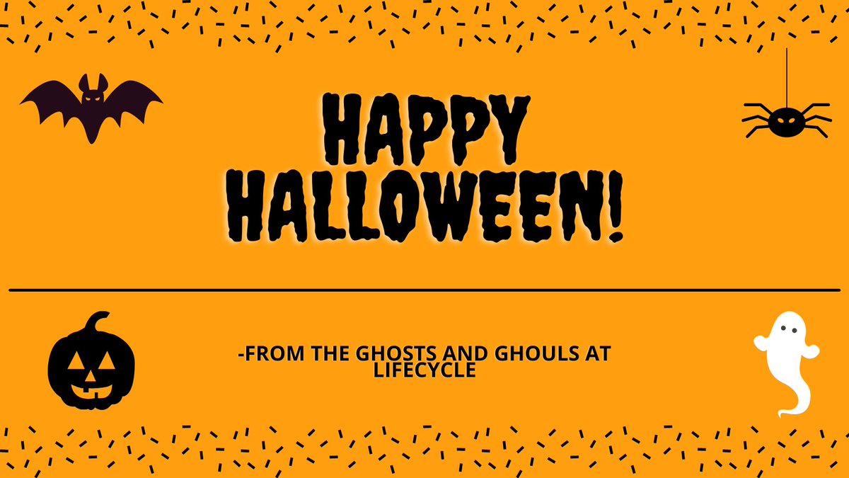 BOO! Did we scare you? We want to wish you a fun and safe Halloween!