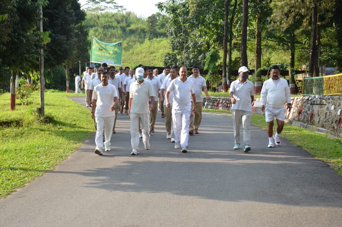 ndtv's tweet image. #NationalUnityDay2021 observed by North East Frontier HQ in Itanagar, Arunachal Pradesh.
#RashtriyaEktaDivas 

(Images: @ITBP_official)