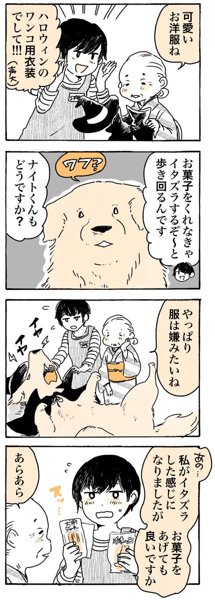 ペットショップにて🎃👻

#姫ばあちゃんとナイト
(単行本発売中!) 