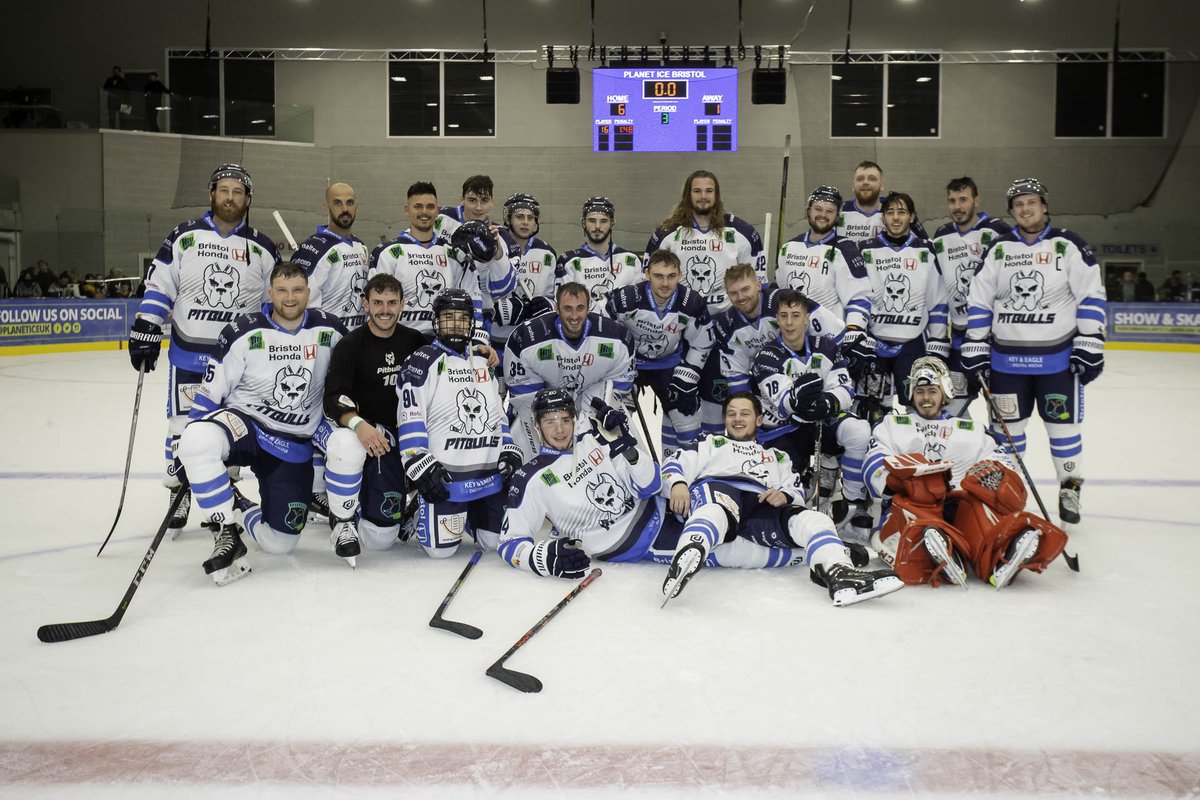 🔵⚪️ WOW WHAT A NIGHT! ⚪️🔵 

A massive ‘thank you’ to everyone who made the effort to welcome us home last night. 

Thanks to all the players, volunteers, Planet Ice Bristol and you, the fans, for making it such a special night. 

#bleedblue #pitbullhockey #welcometothepound