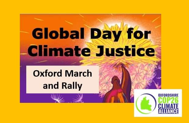 Sat Nov 6 is the Global Day of Action around UNCOP26 climate conference.
In Oxford the gathering is at 1pm at Manzil Way Gardens on Cowley Rd. &amp; then march to a rally on Broad St. We will be joined by our MPs, council leaders, climate campaigners &amp; many others.
#oxfordshirecop26