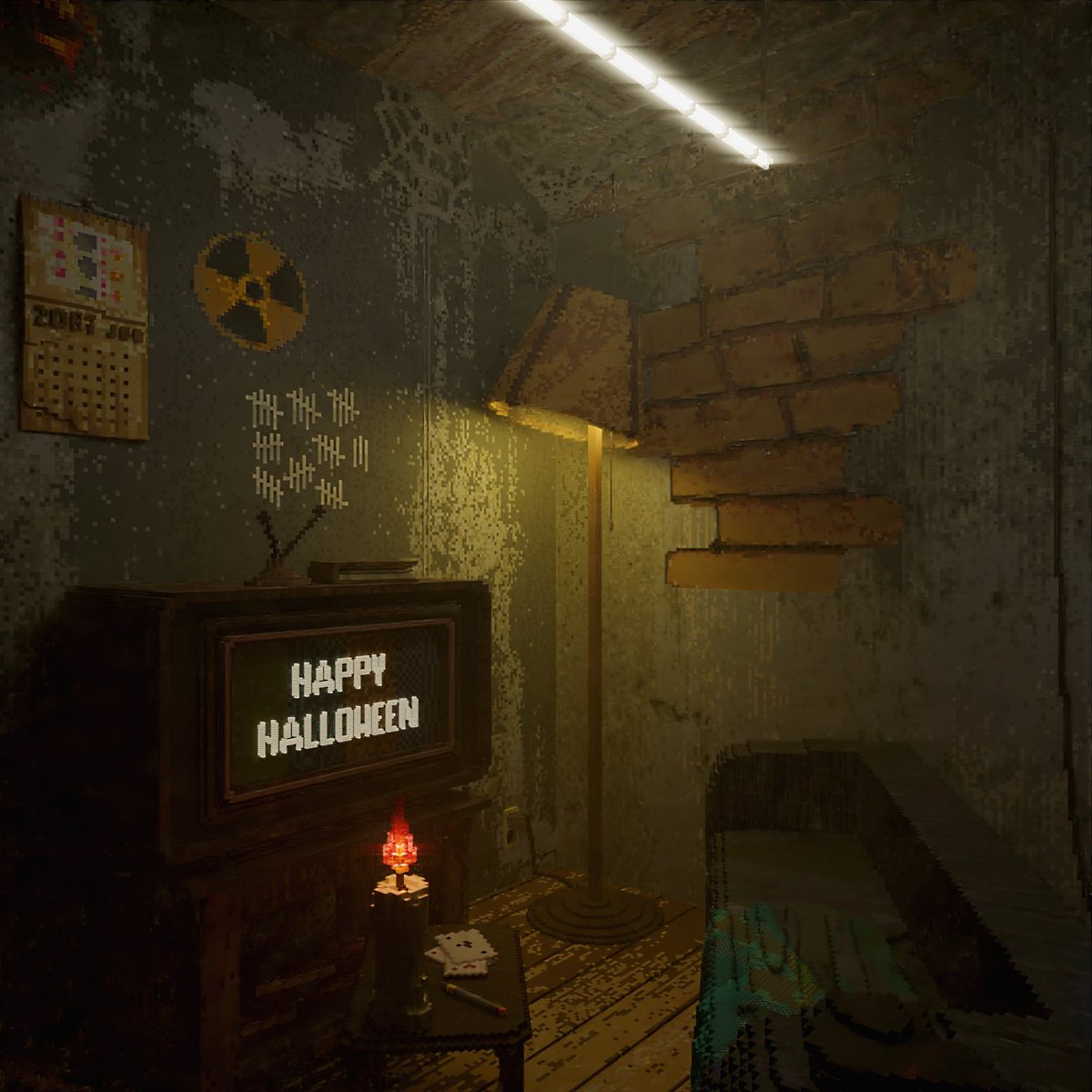 Happy Halloween!🎃
We've built this #minecraft room for Halloween.
Have a nice day. ;-)