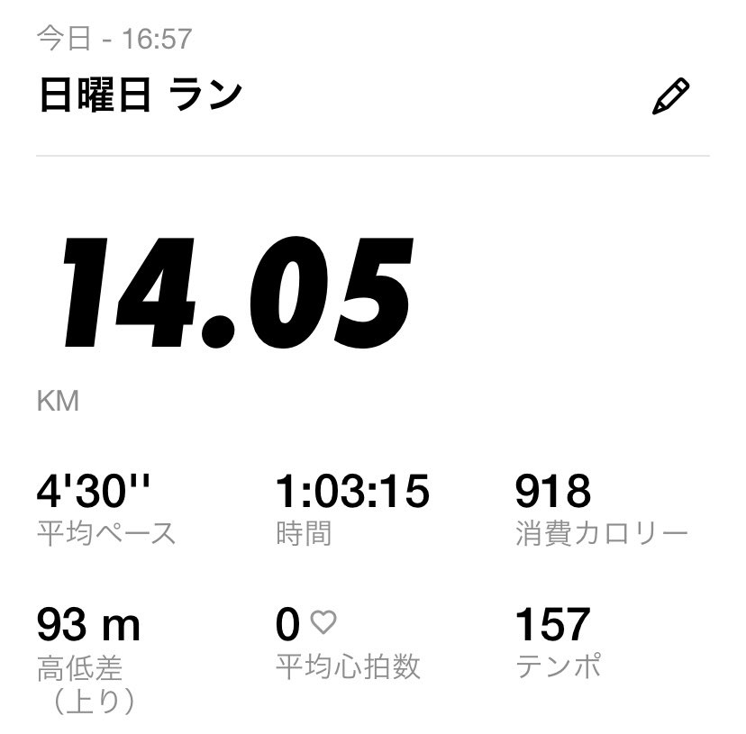 01023m's tweet photo. 60分走
目標通り4’30/kmを守れた！
天気が悪かったけど頑張ったよ☔️ https://t.co/MIxXF3Oxqw