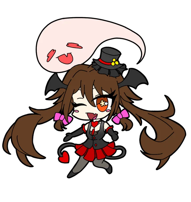 #ハロウィンイラスト #原神デビル胡桃影とか背景とか間に合わんかった… 