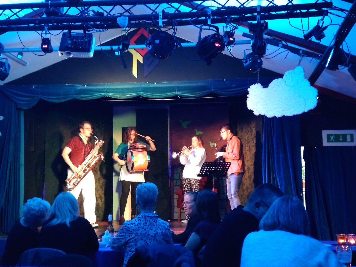 PudBand's tweet photo. 📸 dump of our charity gig last weekend at @ontheedgehull thanks for having us, what a great night!! #streetband #yorkstreetband #sax #trumpet #gig #drums #band #york https://t.co/OC1QfwCzln
