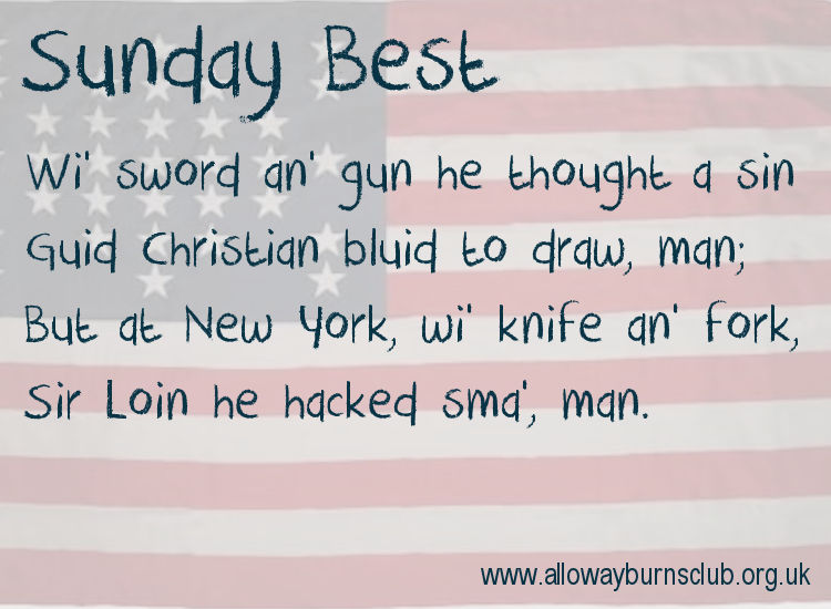 Sunday Best: Excerpt from 'A Fragment - Ballad On The American War' by Robert Burns (1784).  #TheBard  #RobertBurns  #Scottish  #Poetry