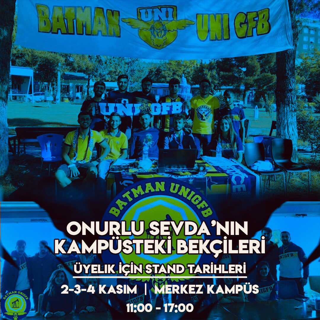 Kampüslerin Sahibi UNİGFB ! 

HAYDİ SEN DE GEL KATIL BİZE 
Tüm Fenerbahçeli kardeşlerimizi stantımıza bekliyoruz. #UNIGFB