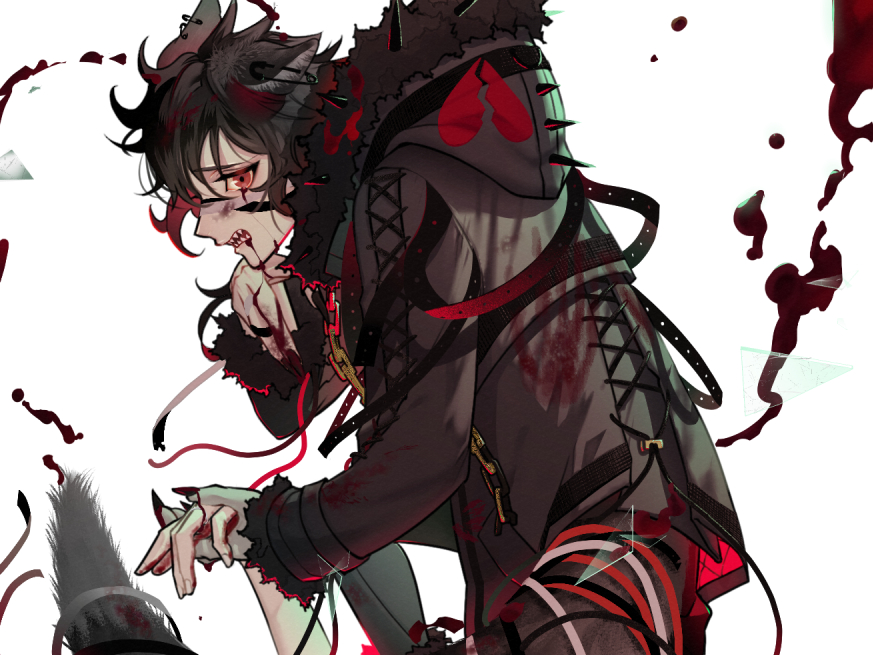 珊十五 失恋した狼男 楽しくかけた ハッピーハロウィン ハロウィンイラスト展示会21 T Co Ipd06jnax5 Twitter