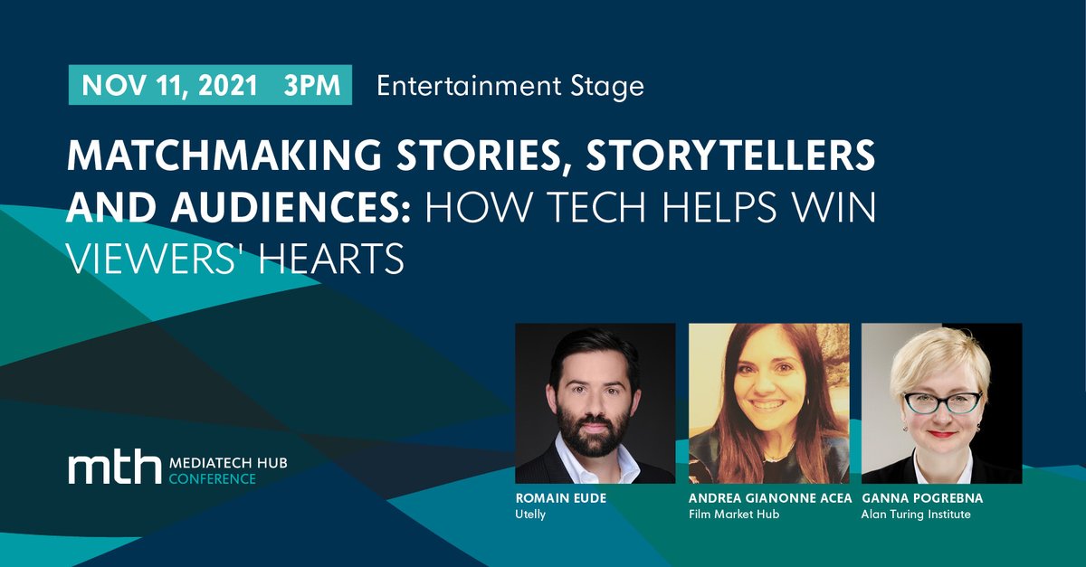 Andrea_Giannone's tweet image. Excited to be speaking at #mthcon2021 “Matchmaking Stories, Storytellers &amp;amp; Audiences: How Tech Helps Win Viewers’ Hearts”! 
Join me at Germany’s only B2B #mediatech conference.
Tickets: bit.ly/3FzUUU1
