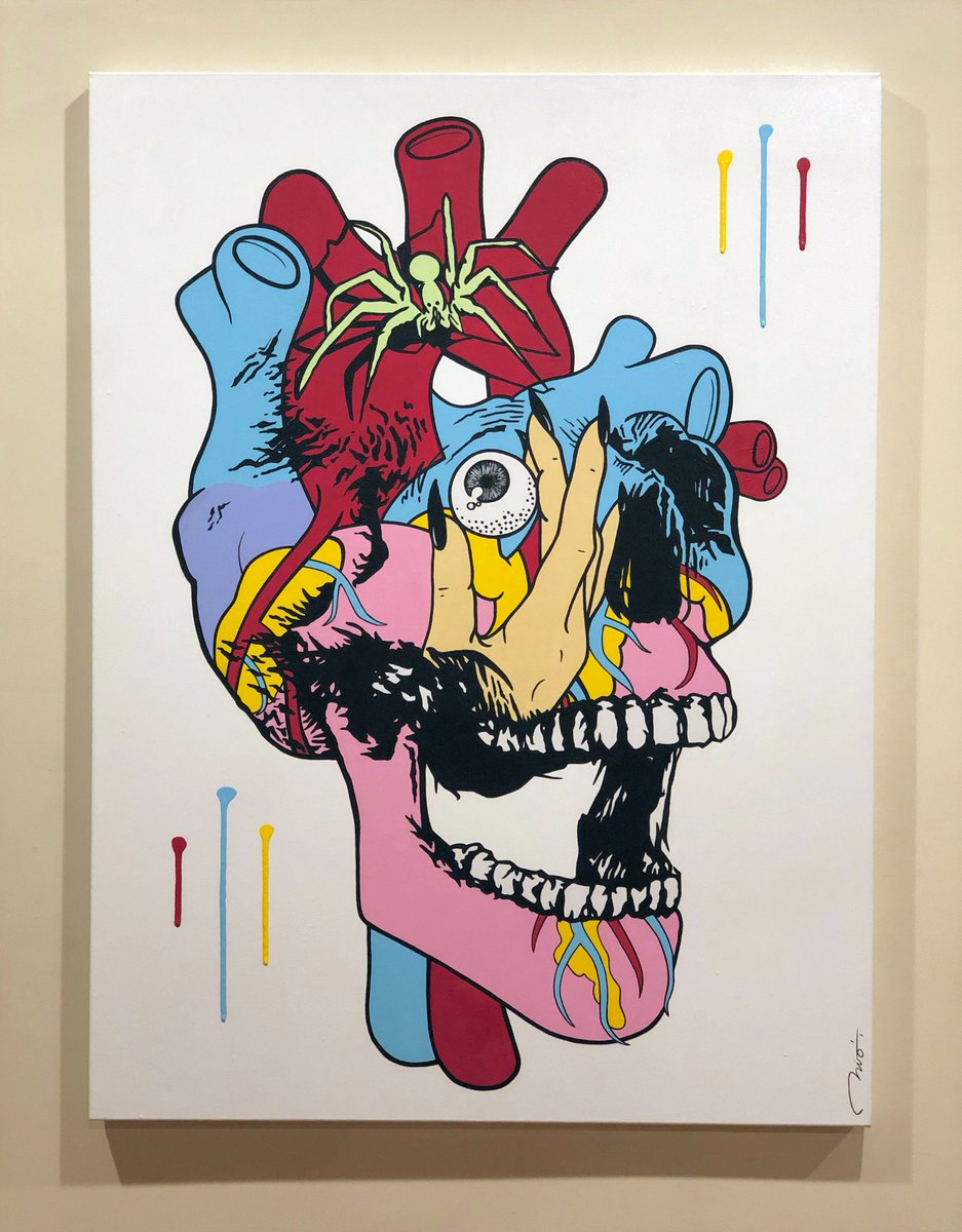 Nirotheartist's tweet photo. Sharing one of my favorites artwork today🙏Please like comment RT ☝️💫 Lets get 1k followers Today (NFT coming soon but first I want to build a strong community in here) ONE LOVE 💀👁️💜🕷️ https://t.co/iNtFVSb62H