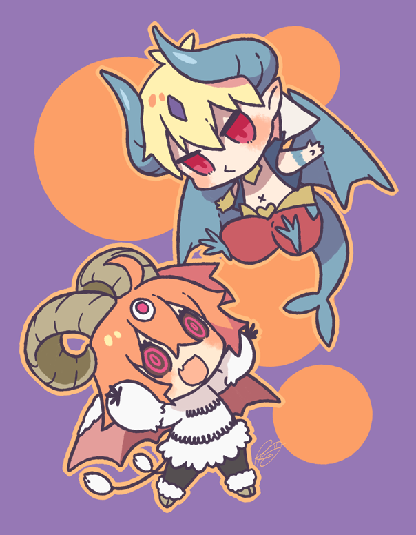 ぐだ子 ,ギルガメッシュ(Fate) 「ドラギルちゃんと仔山羊ちゃん 」|けぴのイラスト