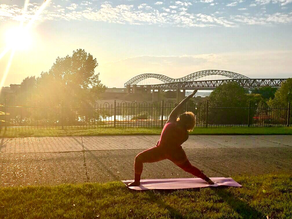 DowntownMemphis's tweet photo. π€π§ββοΈ Tonight is the last night of Sunset Yoga on Sunday!
Come to Fourth Bluff Park tonight from 5:30-6:30pm!
Bridget will also teach a class during #FIELDAZE at the same time and place next week!! Thank you Bridget for all you do!
#DowntownMemphis #SunsetYogaDowntown https://t.co/REty6S0rQ5