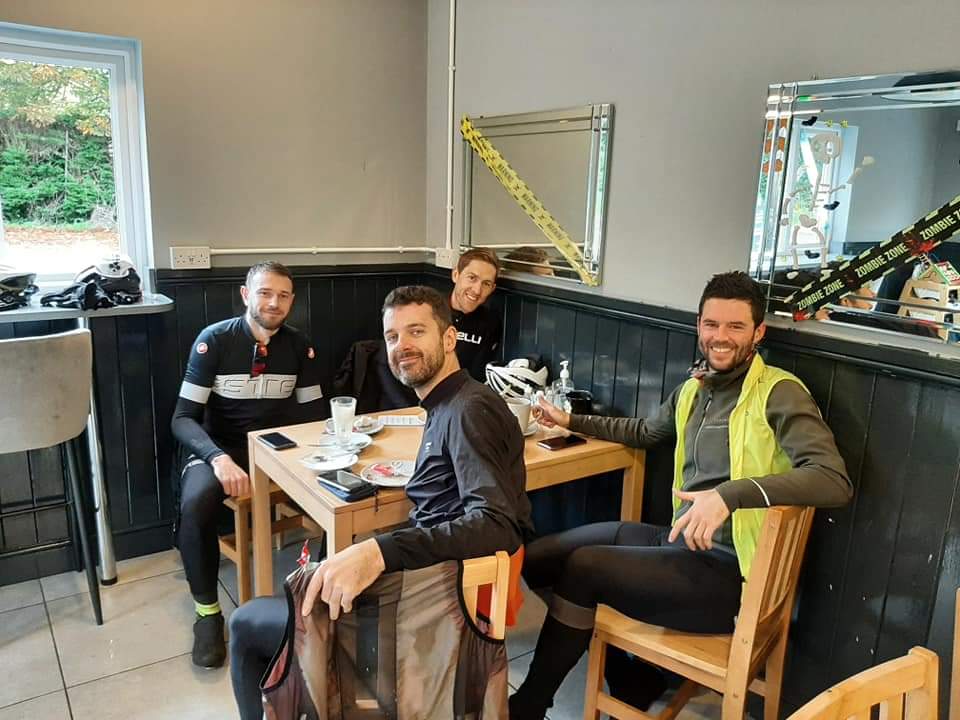 VC_Revolution's tweet photo. The Three Puddles. Three VCR rides out on Saturday for some autumnal fun in the wind and rain. Many thanks to Ram and Hoggett, Seahorse Coffee shop and the Barn Cafe for mopping up the Puddles. #WeAreVCR #AutumnalFun #RamandHoggett #BarnCafe #SeahorseCafe https://t.co/H1FOqY06sL