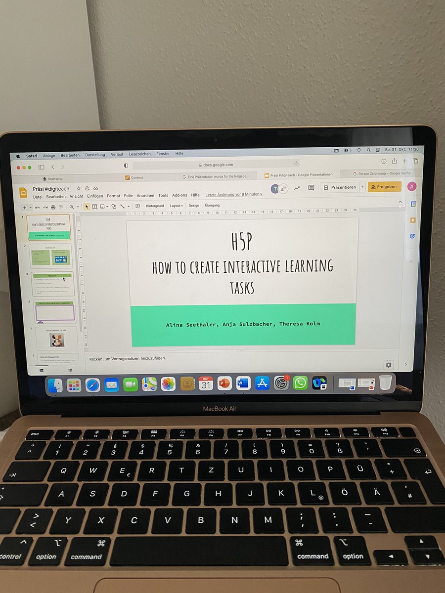 anja_sux's tweet photo. finalizing the presentation for the #digiteach course and playing around with #H5P to create some tasks for my tutoring lessons.. brace yourself for my first interactive learning videos 🤭 #digiteachSBG #FachdidaktikSBG https://t.co/m1dP01B9X5