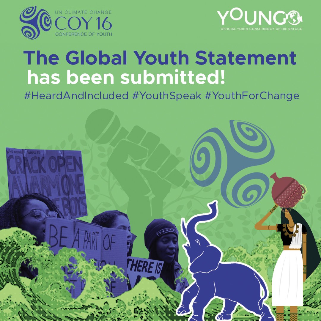 youngo_unfccc's tweet photo. Youths around the world are ready for change, will political leaders at COP26
deliver it? Read our Global Youth Statement on Climate Change available at:

https://t.co/gjgysQVK5p

COY16 #UnifyingforChange #TogetherForBetter #StrongerTogether #YOUNGO #ClimateActionNow https://t.co/Ph708fOuPZ
