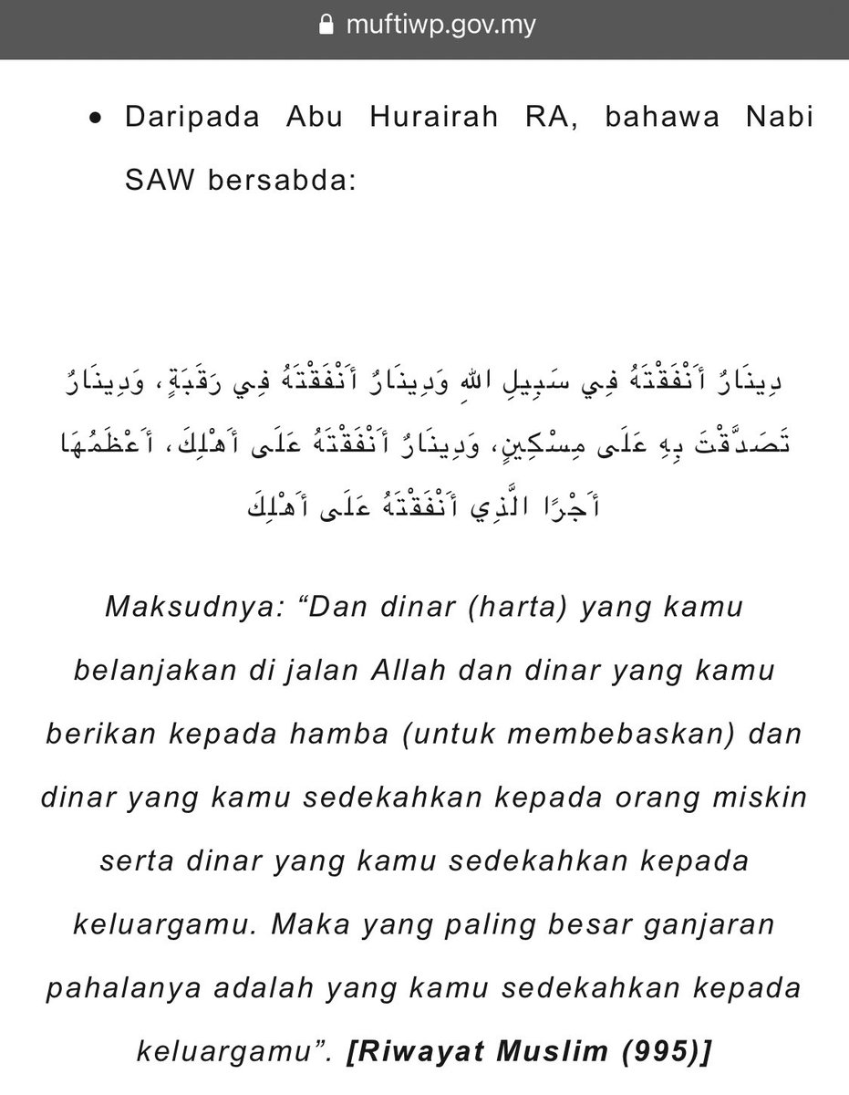 “Maka paling besar ganjaran pahalanya adalah yang kamu sedekah kepada keluargamu”

Bukan NGO…
