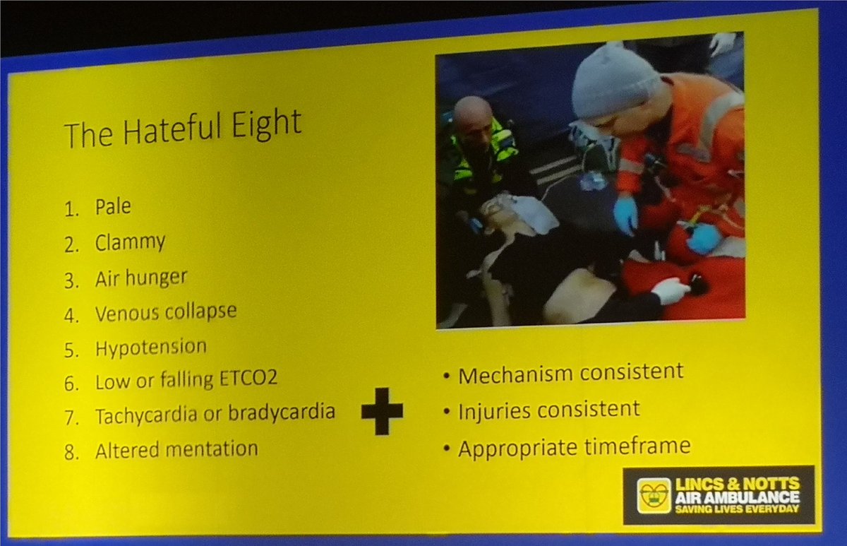 The hateful eight in prehospital trauma by Adam Chesters #EUSEM21