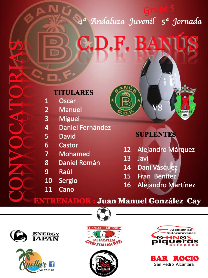 JosePascualgon3's tweet photo. ‼️OS Recordamos las
CONVOCATORIAS de Nuestros EQUIPOS ‼️
💥⚽ - SENIOR
💥⚽ - JUVENIL
💚🖤 ‼️‼️ VAMOS C.D.F. BANÚS ‼️‼️ 💚🖤
#uneteanustrafamilia
#corazoncdfbanús
#pasionporelfutbol
#Cdfbanus
#Cdfbanus
#Clubdeportivofútbolbanús https://t.co/TL3V7t7JEw