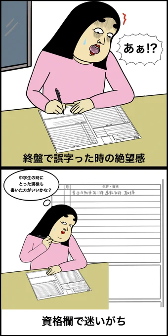 履歴書あるある 