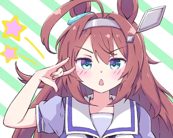きゃるる～ん☆なミホノブルボン
#ウマ娘 