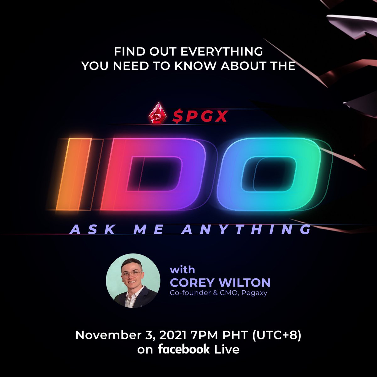 PegaxyOfficial's tweet photo. We know you got questions that’s why we are here to answer all of them! 😉✅

Join us on November 3, 2021, 7 PM PHT (UTC+8) and let’s talk about the upcoming Initial Dex Offering. Get plugged in and know all the details! 🙌🏼👀

See you, Pegaxians! 🐎 https://t.co/I0iFsMudkR