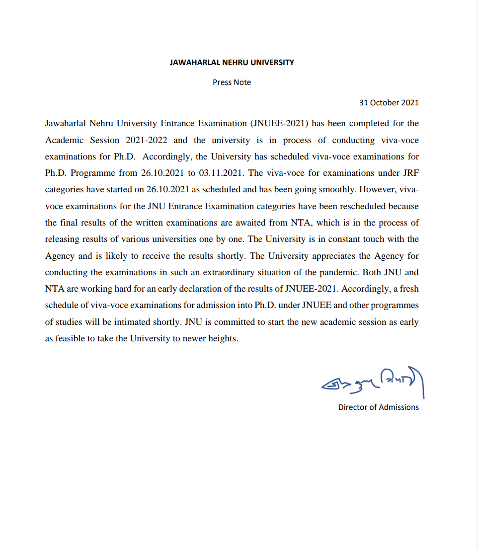 Jawaharlal Nehru University (JNU) tweet media