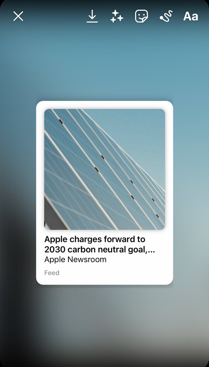 Marck_170's tweet photo. Custom cards to share articles on Instagram. Still working on it. #Instagram #Xcode #SwiftUI https://t.co/BqEv7oZ5j8