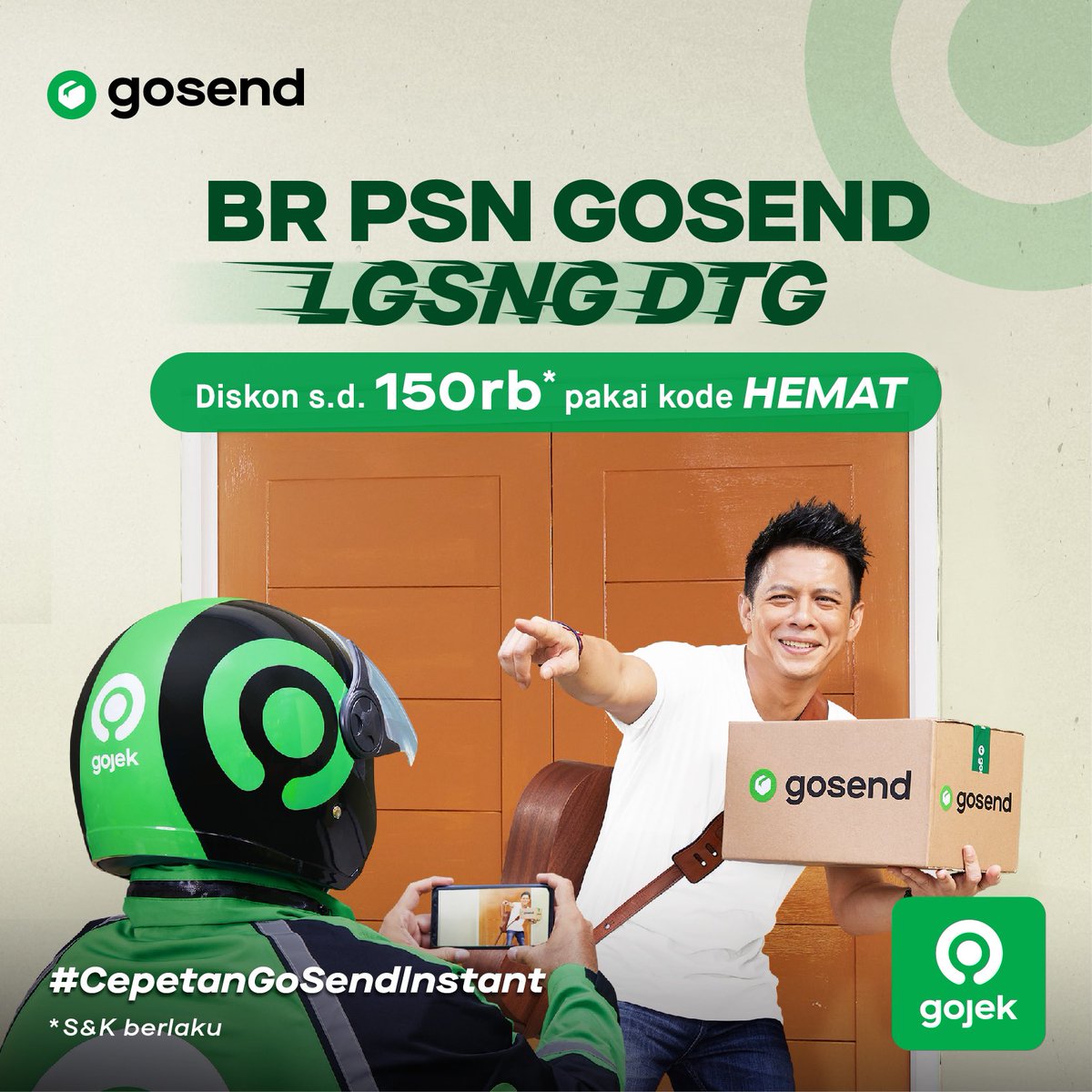 infobandung's tweet photo. Warga Bandung, kirim barang pake GoSend Instant lagi ada promo s.d. 150 ribu pake kode promo 'HEMAT'!
Klik disini untuk dapetin Dapetin 10 voucher masing2 15ribu: https://t.co/CdKWmZOpo5
Kirim barang jadi cepat dan hemat pakai GoSend Instant! #CepetanGoSendInstant https://t.co/pqgUt6Adom