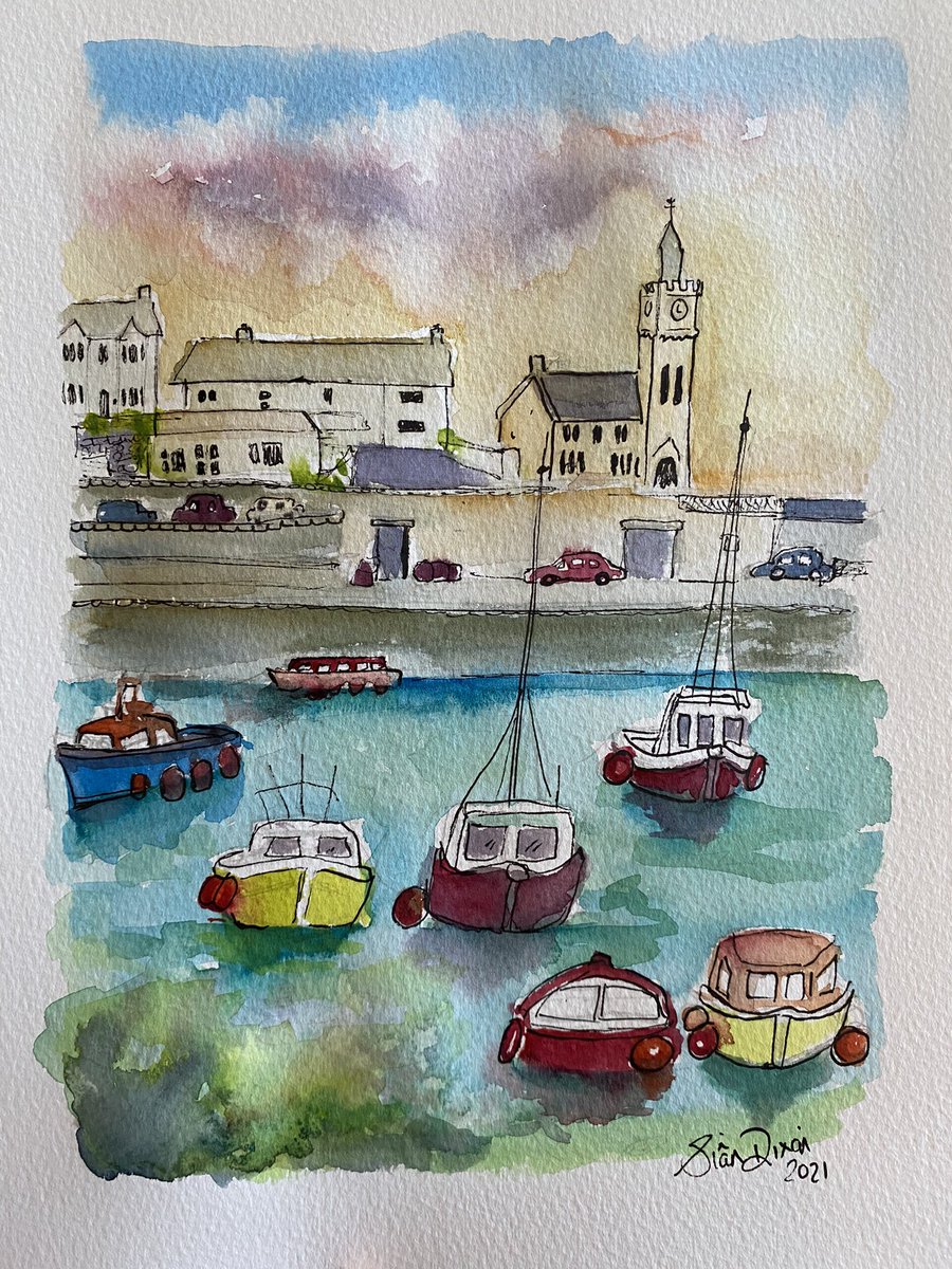 siandixon1's tweet photo. #porthleven #artsiân #ArtistOnTwitter #artwork #art #artist #today #gallerywork #watercolour #gallery https://t.co/qrot66dP25