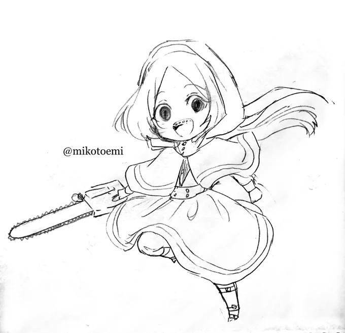 #オリジナル

刃物をぶん回す女の子が見たいと思って描いた子です 