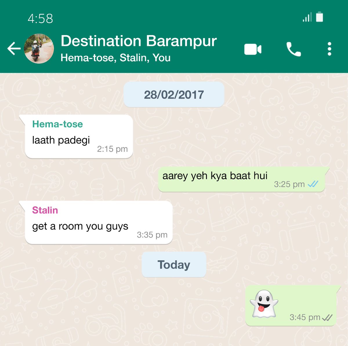 Kashish27_'s tweet photo. Literally have my ex on this group #triportreat https://t.co/SYi0vlKsjF